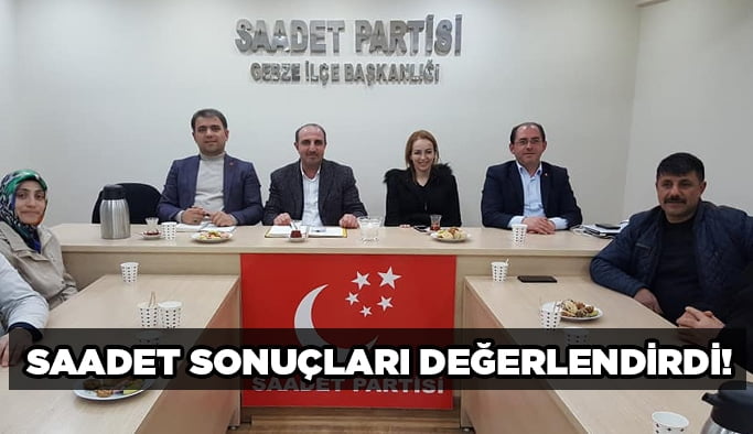 Saadet sonuçları değerlendirdi!
