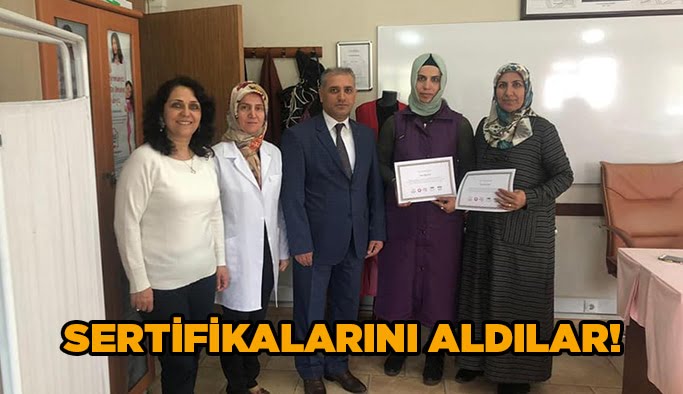 Sertifikalarını aldılar!