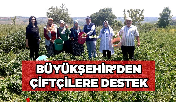 Büyükşehir’den çiftçilere destek