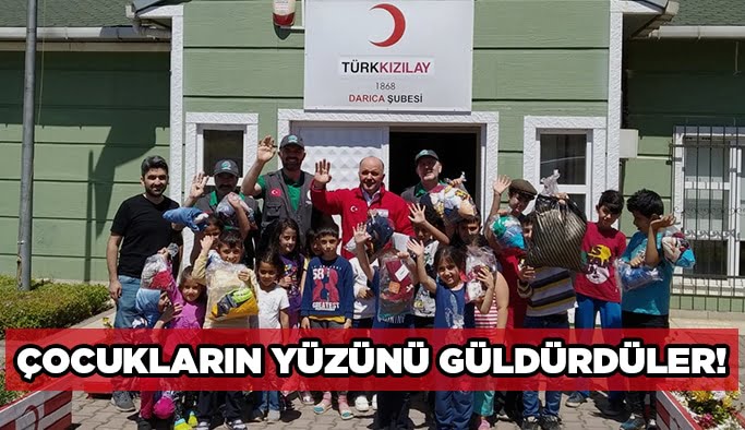 Çocukların yüzünü güldürdüler!