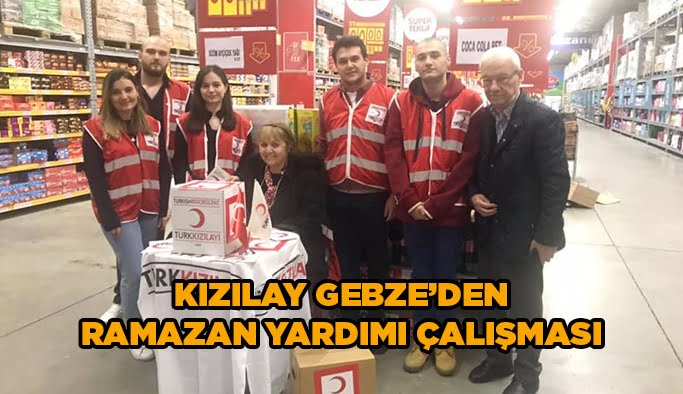Kızılay Gebze’den Ramazan yardımı çalışması