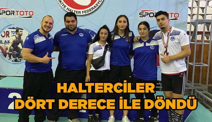Halterciler dört derece ile döndü