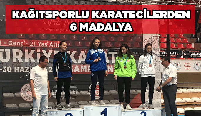 Kağıtsporlu karatecilerden 6 madalya
