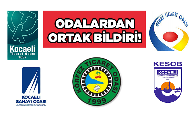 Odalardan ortak bildiri!
