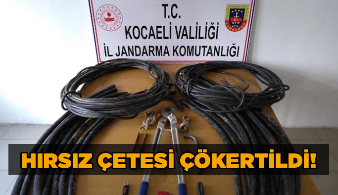 Hırsız çetesi çökertildi!