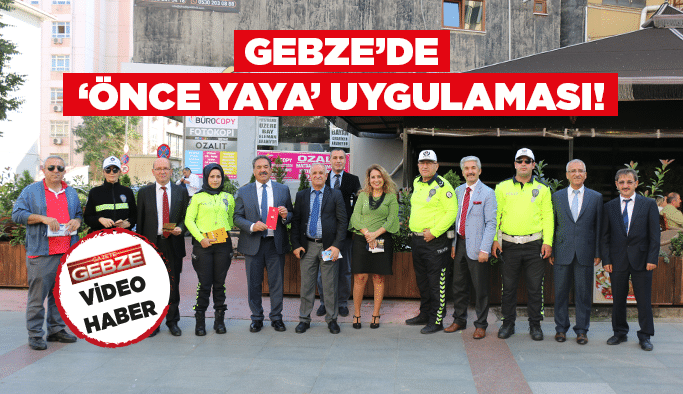 Gebze’de ‘önce yaya’ uygulaması!