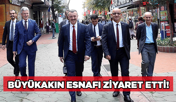 Büyükakın esnafı ziyaret etti!