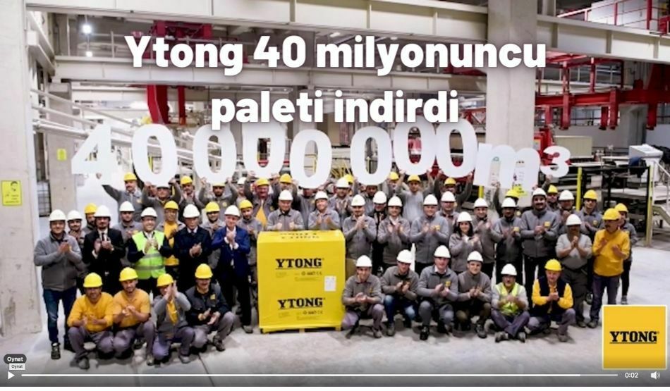 Ytong 40 Milyonuncu Paleti İndirdi