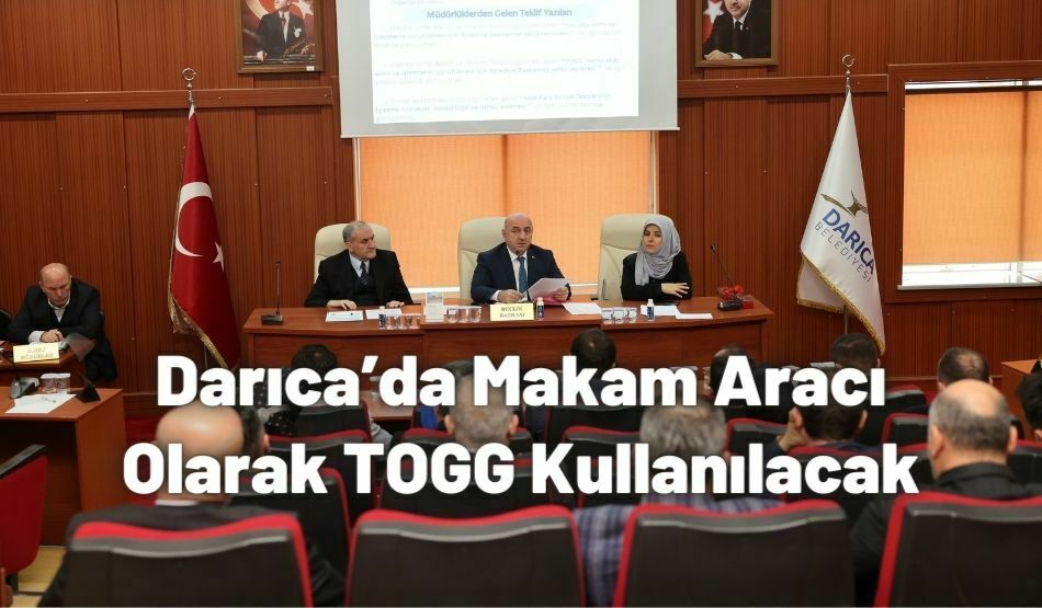 Darıca’da Makam Aracı Olarak TOGG Kullanılacak