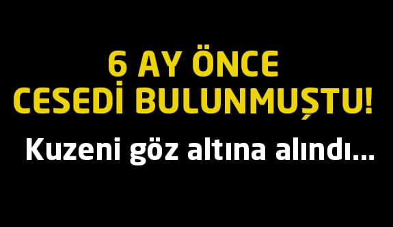 Cinayet zanlısı tutuklandı!