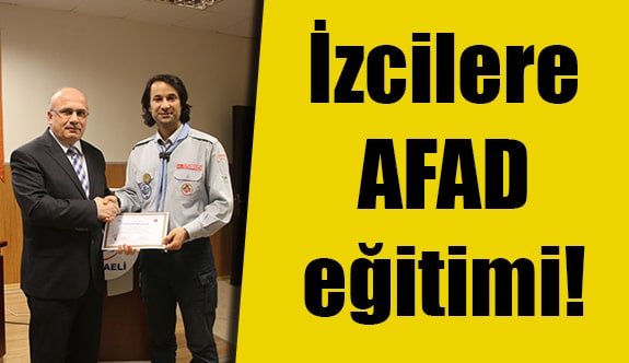 İzcilere AFAD eğitimi!