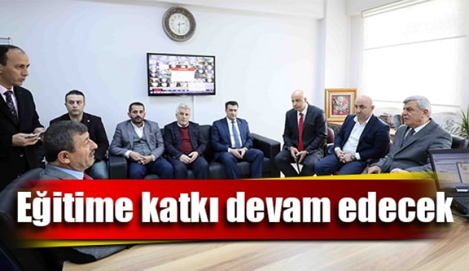 Eğitime katkı devam edecek