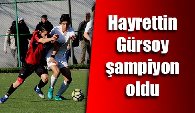 Hayrettin Gürsoy şampiyon oldu