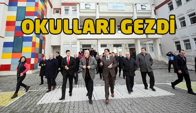 Karaosmanoğlu'ndan okul ziyaretleri