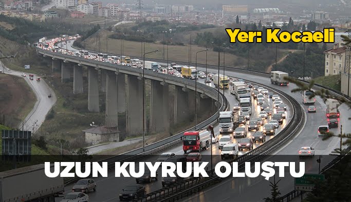 Yer: Kocaeli! Uzun kuyruk oluştu