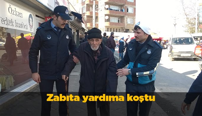 Zabıta yardıma koştu
