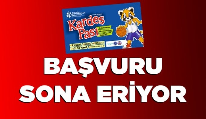 Başvuru sona eriyor