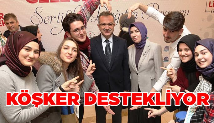 Köşker destekliyor