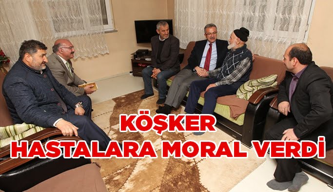 Köşker hastalara moral verdi