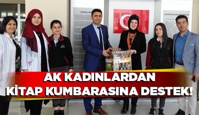 AK Kadınlardan kitap kumbarasına destek!