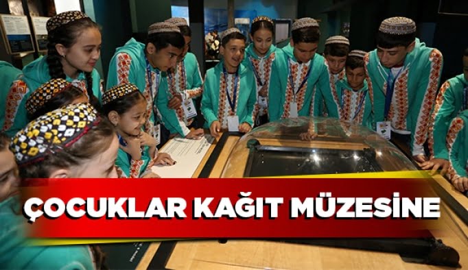 Çocuklar kağıt müzesinde