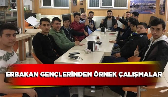 Erbakan gençlerinden örnek çalışmalar