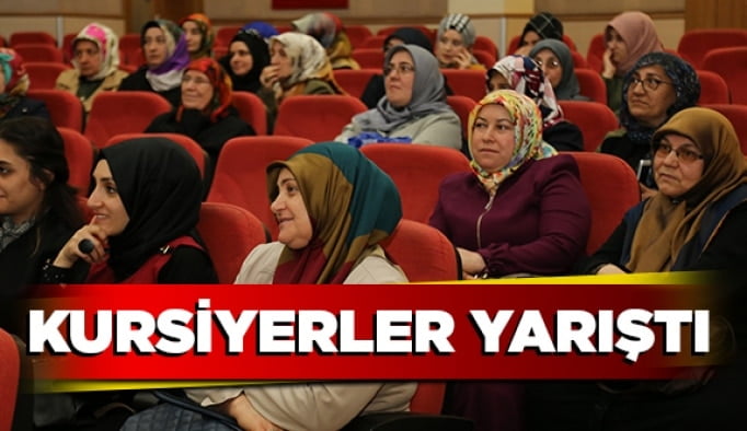 Kursiyerler yarıştı