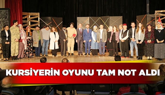 Kursiyerlerin oyunu tam not aldı