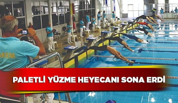 Paletli yüzme heyecanı sona erdi