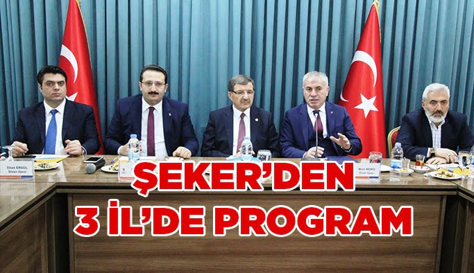 Şeker’den 3 İl’de program!