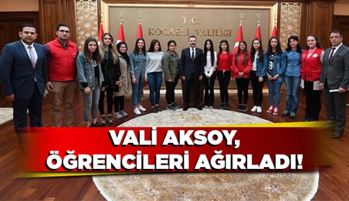 Vali Aksoy, öğrencileri ağırladı!