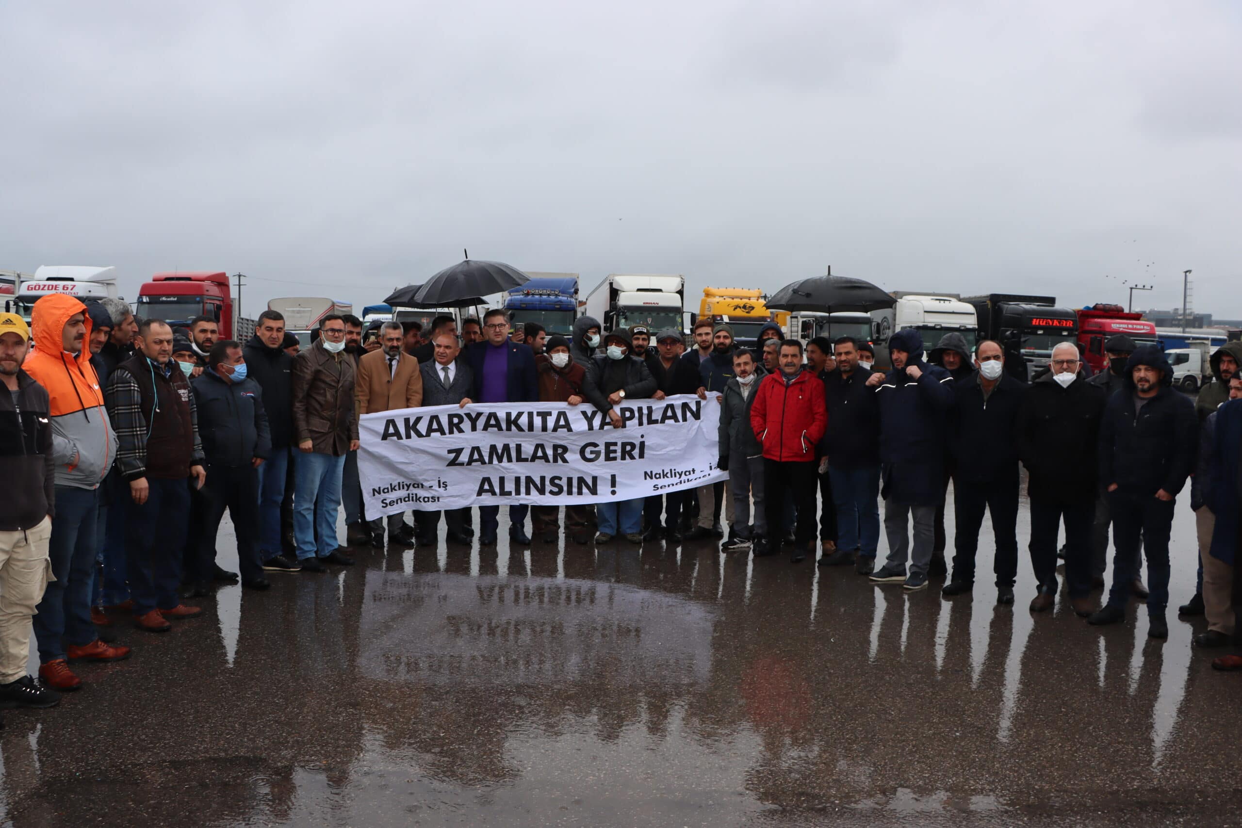 Şoförler Gebze’de Kontak Kapattı