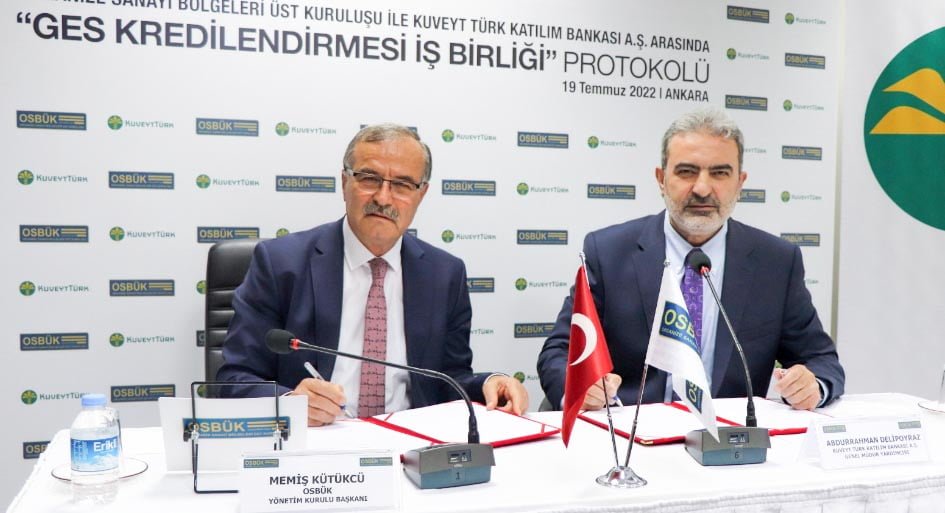 OSBÜK ve Kuveyt Türk’ten  GES  İşbirliği