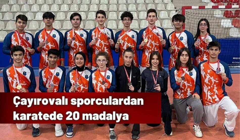Çayırovalı Sporculardan Karatede 20 Madalya