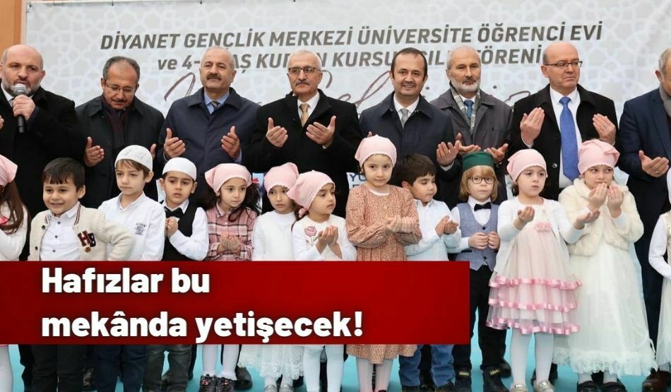 <strong>Hafızlar bu mekânda yetişecek!</strong>