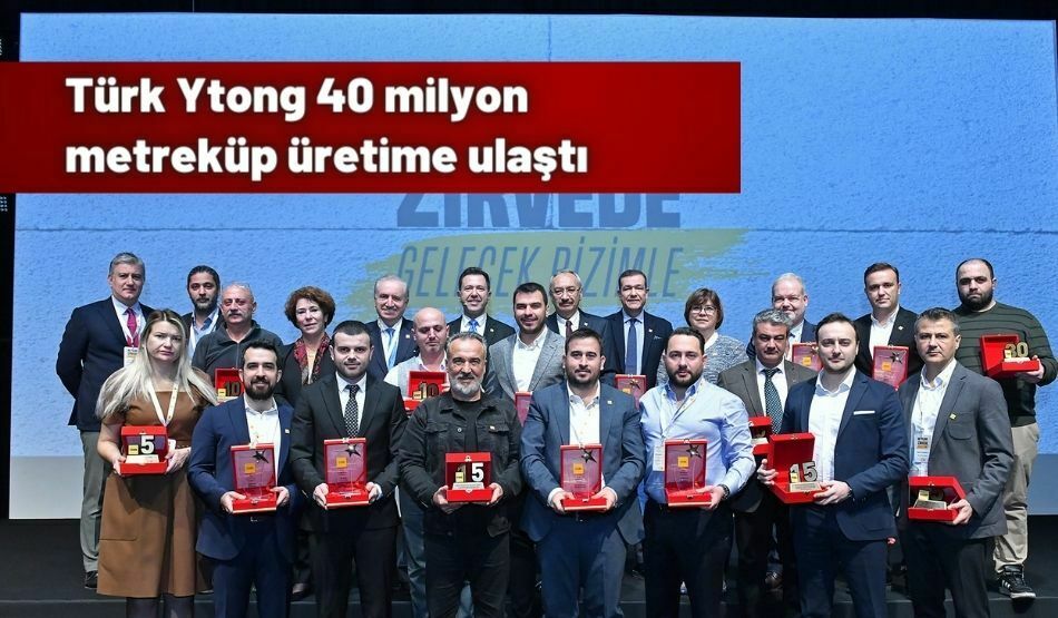 Türk Ytong 40 Milyon Metreküp Üretime Ulaştı