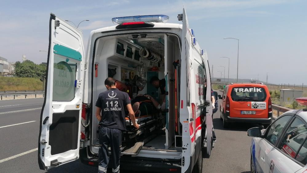 Gebze TEM’de Motosiklet Kazası