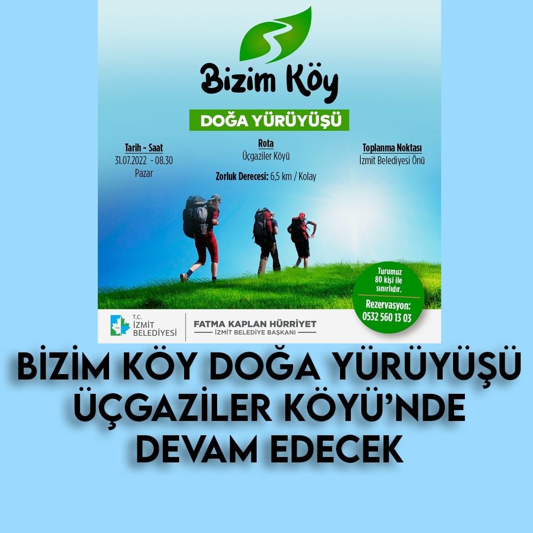 Bizim Köy Doğa Yürüyüşü, Üçgaziler Köyünde Devam Edecek