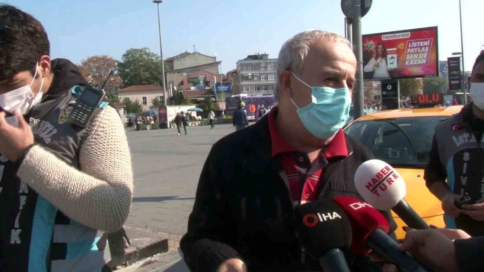Denetimde ceza yiyen taksi şoförü: “ Eğitim almamız gerekiyor, en büyük eksiğimiz eğitim”