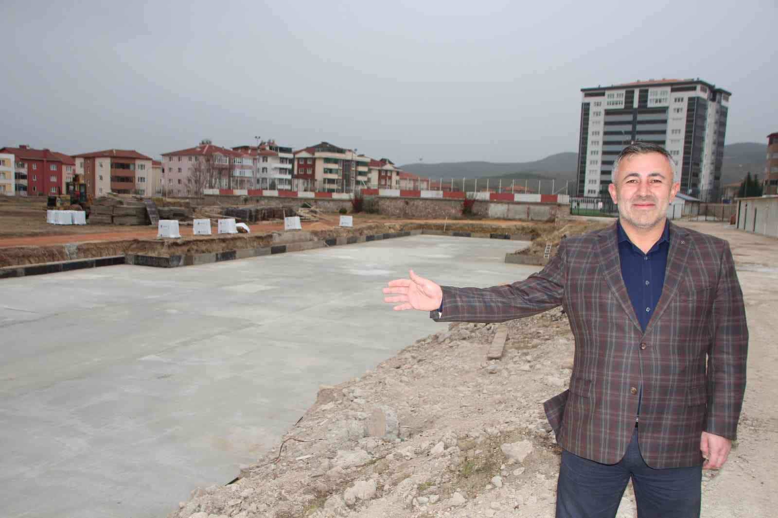Edebali Stadı’nda inşaat çalışmaları başladı