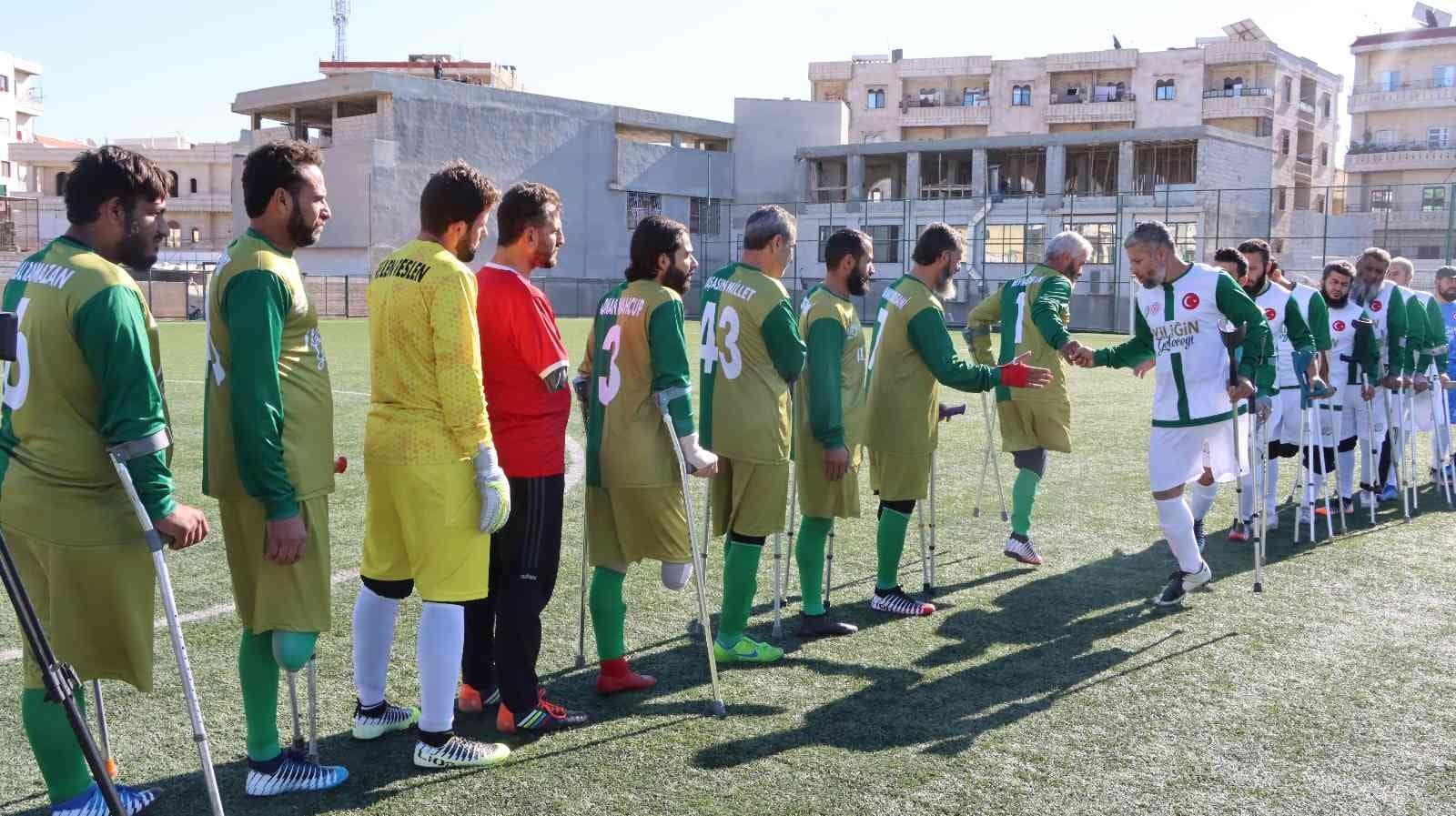 Afrin’de ampute futbol maçı düzenlendi
