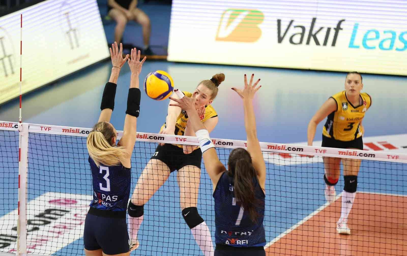 VakıfBank, Aydın BŞB’ye set vermedi