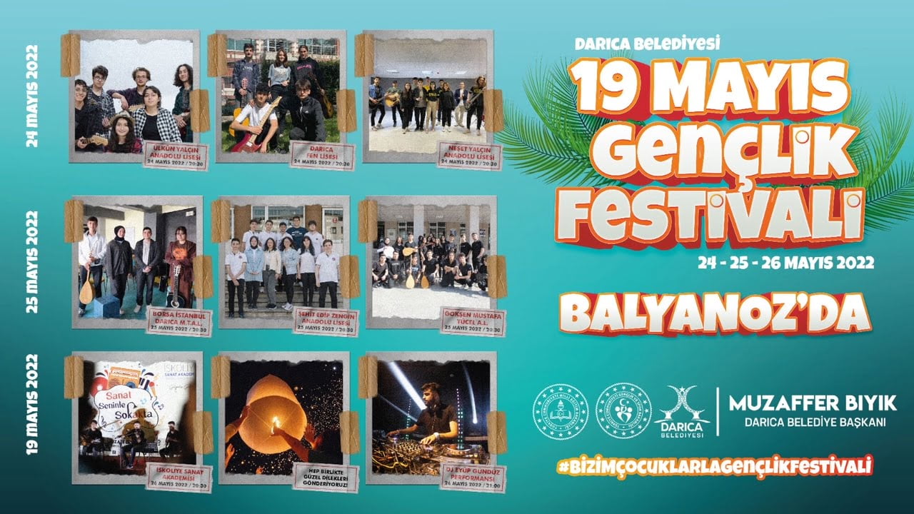 Darıca Gençlik Festivali Başlıyor