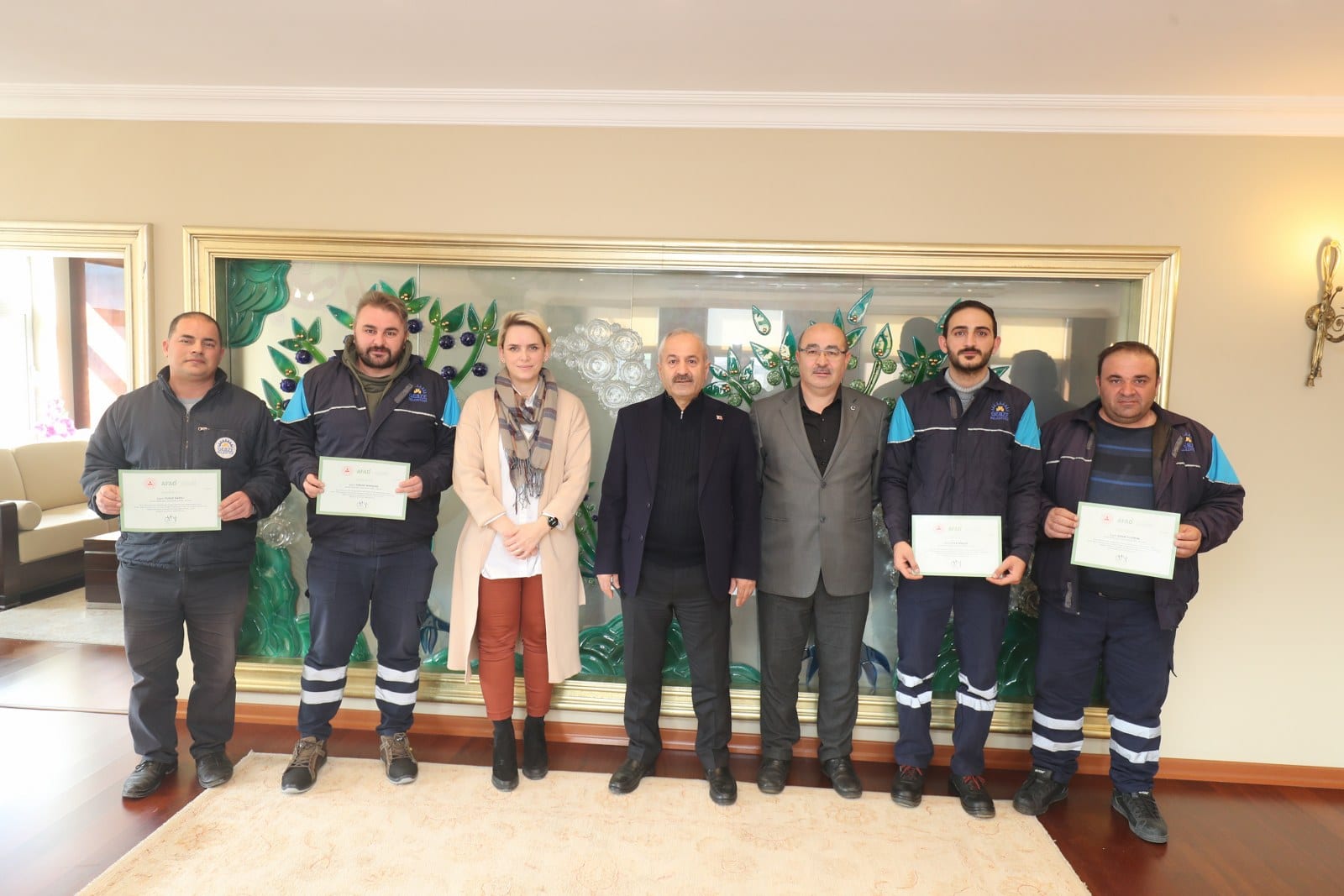 Belediye Personeline İç İşlerinden Teşekkür Belgesi