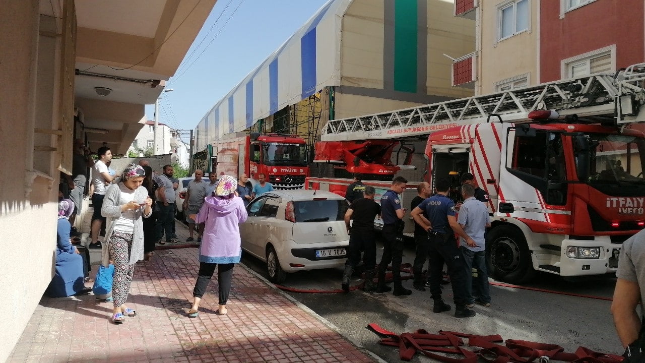 Gebze’de Korkutan Yangın
