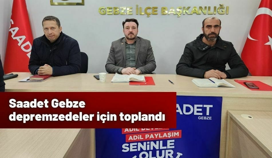 Saadet Gebze depremzedeler için toplandı