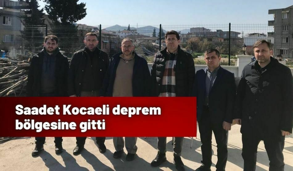 Saadet Kocaeli deprem bölgesine gitti