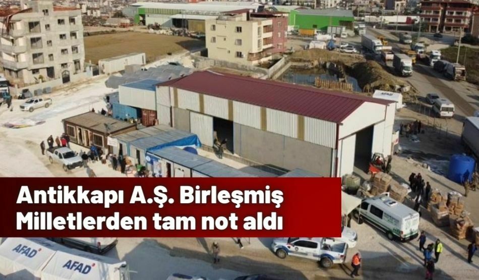 Antikkapı A.Ş. Birleşmiş Milletlerden tam not aldı