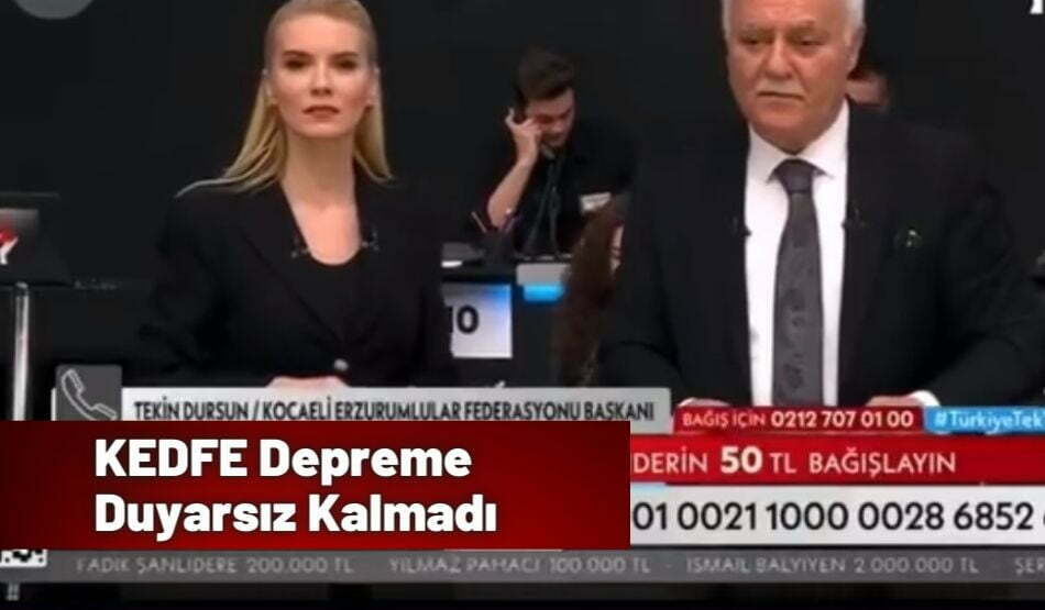 KEDFE Depreme Duyarsız Kalmadı