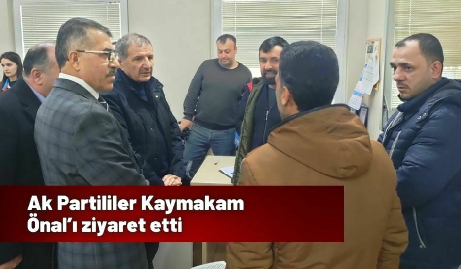 Ak Partililer Kaymakam Önal’ı ziyaret etti